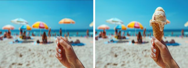 원본 사진(왼쪽)과 갤럭시 AI 생성형 편집 적용 사진. /사진=삼성전자