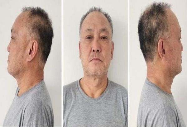 술을 마시고 늦게 귀가해 문을 열어달라고 요청했지만 열어주지 않은 동거인을 살해한 박찬성(64)에게 검찰이 무기징역을 구형했다. 사진은 박찬성(64)의 머그샷. /사진=뉴시스(대전지검 제공)