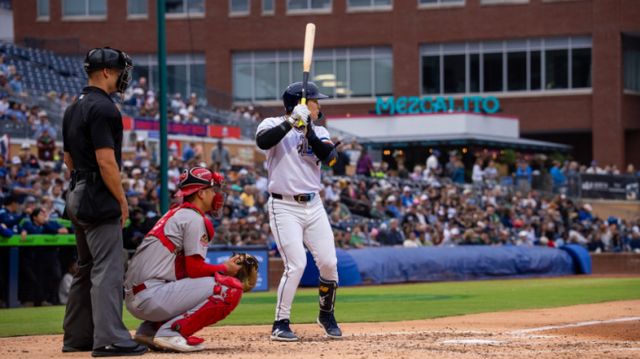 재활 경기에 나선 김하성이 4타수 무안타를 기록했다. 사진은 탬파베이 레이스 산하 트리플A팀인 더럼 불스에서 활약 중인 김하성의 모습. /사진=MILB 홈페이지 캡처