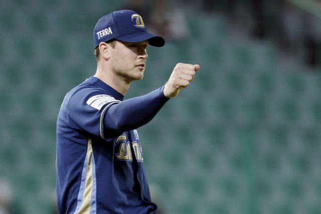 2개월 만에 홈 구장인 창원NC파크로 돌아오는 NC다이노스가 라일리 톰슨을 필두로 3연패 탈출을 노린다. 사진은 NC에서 활약 중인 라일리의 모습. /사진=뉴시스 /사진=최동준