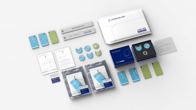 대한항공이 폐항공기 동체를 재탄생시키는 업사이클링 굿즈를 선보였다. /사진=대한항공