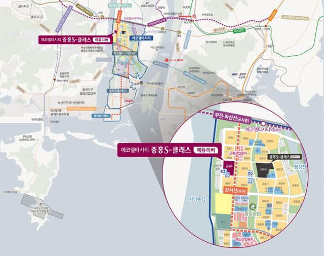 '에코델타시티 중흥S-클래스 에듀리버' 위치도 /사진 제공=중흥토건