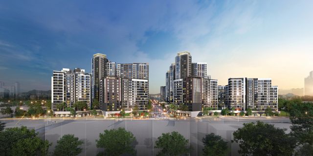 현대건설이 수도권 광역급행철도(GTX)-A노선 개통의 수혜를 받는 강북 프리미엄 대단지 서울 은평구 '힐스테이트 메디알레'를 분양한다. 사진은 '힐스테이트 메디알레' 석경 투시도. /사진=현대건설