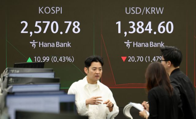 사진은 7일 서울 중구 하나은행 딜링룸. /사진=뉴시스