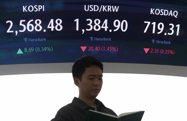 사진은 7일 서울 중구 하나은행 딜링룸. /사진=뉴시스