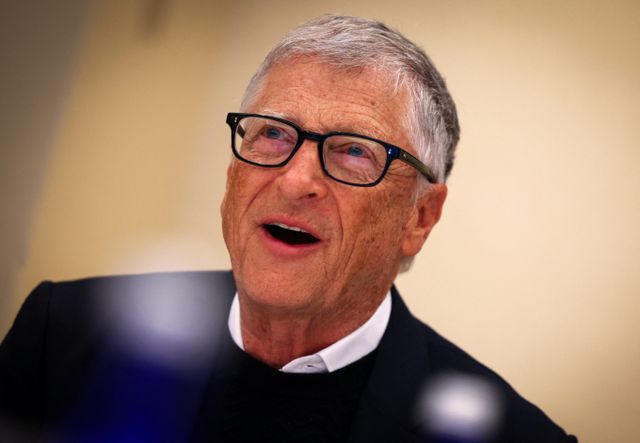 빌 게이츠가 지난 8일(이하 현지시각) 자신의 테크 자산 99%를 게이츠 재단에 기부하겠다고 약속했다. 사진은 게이츠가 지난 8일 미국 뉴욕시에서 기부 소식을 전하는 모습. /사진=로이터 