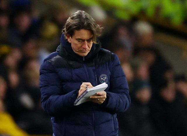 토트넘 홋스퍼가 토마스 프랭크 감독 영입을 노리고 있다. 사진은 브렌트포드FC를 지휘한 프랭크 감독의 모습. /사진=로이터