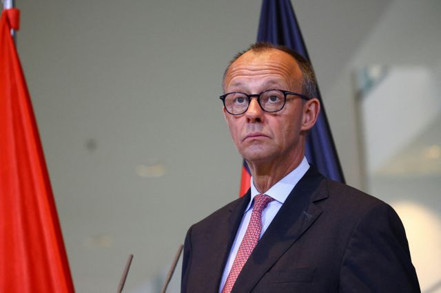  프리드리히 메르츠 독일 총리가 이재명 대통령 취임에 대해 축하의 말을 전했다. 사진은 지난 10일(현지시각) 메르츠 총리가 독일 베를린 총리 관저에서 열린 기자회견에 참석한 모습. /사진=로이터