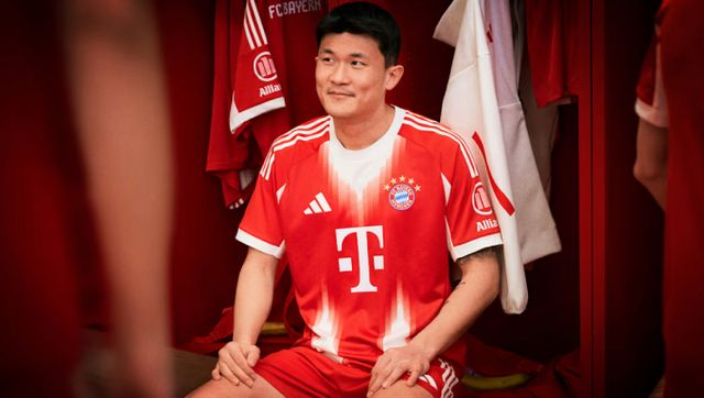 이적설에 휘말린 김민재가 클럽월드컵 명단에 포함되며 새 시즌 유니폼 모델로 발탁됐다. 사진은 뮌헨이 공개한 새 시즌 유니폼의 모델로 나선 김민재의 모습. /사진=바이에른 뮌헨 홈페이지 캡처