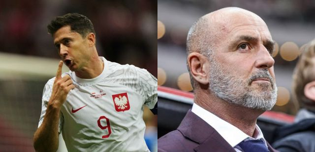 로베르트 레반도프스키와 갈등을 벌인 미칼 프로비에르츠 폴란드 축가대표팀 감독이 자진 사임했다. 사진은 레반도프스키(오른쪽)와 프로비에르츠 감독의 모습. /사진=로이터·폴란드 축구협회 인스타그램 캡처 