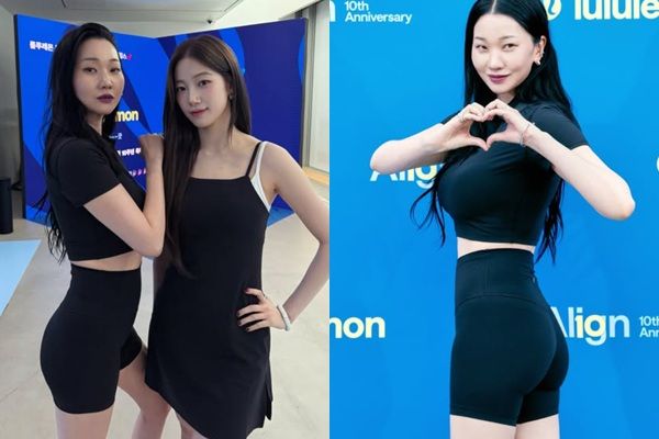 모델 장윤주가 짧은 레깅스를 입고 탄탄한 애플힙을 과시했다. /사진=장윤주 인스타그램