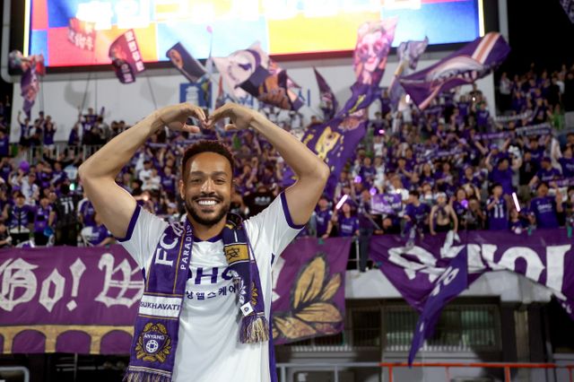 FC안양 모따가 18라운드 MVP를 수상했다. 사진은 안양에서 활약 중인 모따의 모습. /사진=한국프로축구연맹 제공