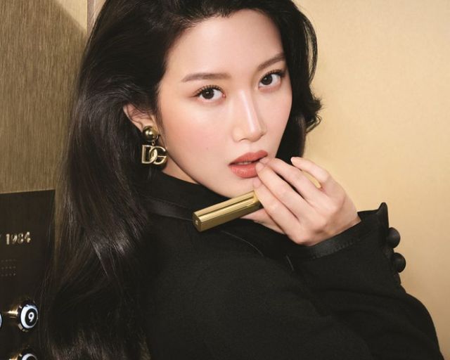 돌체앤가바나 뷰티가 '립 스틸로'를 선보였다. 해당 사진은 앰버서더 문가영과 함께 한 립 스틸로 캠페인 화보 사진. /사진=돌체앤가바나뷰티