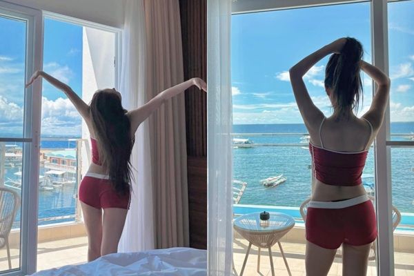 브브걸 민영이 건강미 넘치는 자태를 뽐냈다. /사진=민영 인스타그램