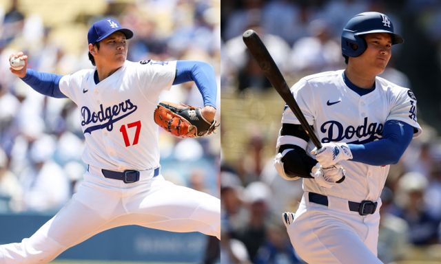 LA다저스 오타니 쇼헤이가 투수와 타자 모두 맹활약했다. 사진은 다저스에서 활약 중인 오타니의 모습. /사진=로이터