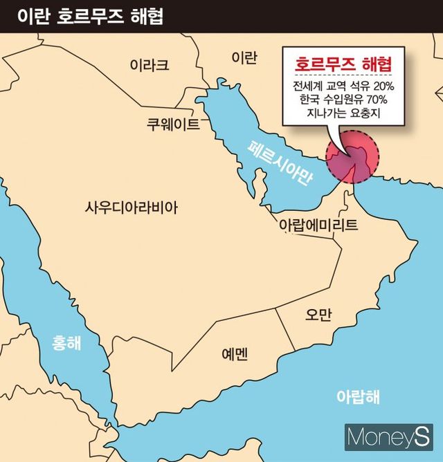 호르무즈 해협 봉쇄 시 원유를 운송하는 탱커선이 가장 큰 타격을 입을 것으로 예상된다. /그래픽=김은옥 기자