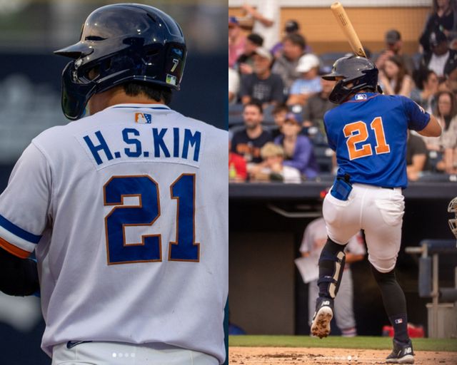 부상을 털고 재활 경기에 복귀한 김하성이 멀티 출루에 성공했다. 사진은 탬파베이 레이스 산하 트리플A 더럼 불스에서 활약 중인 김하성의 모습. /사진=더럼 불스 인스타그램 캡처