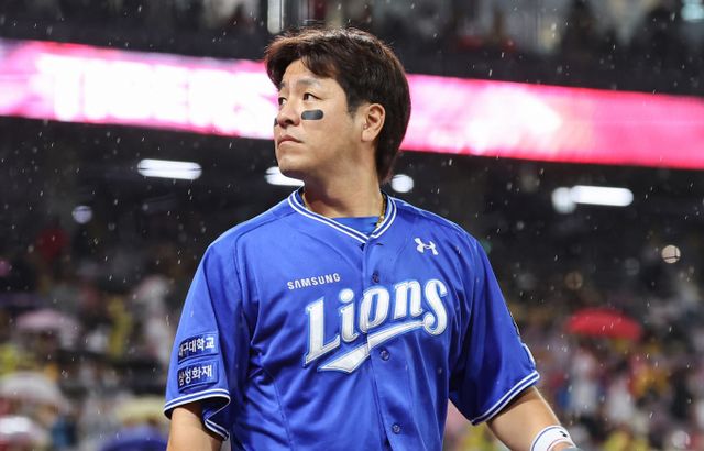 삼성 라이온즈 강민호가 통산 15번째 올스타전 출전을 확정지었다. 사진은 삼성에서 활약 중인 강민호의 모습. /사진=뉴스1