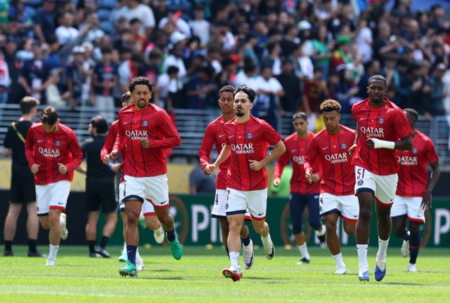 파리 생제르맹이 시애틀 사운더스를 잡고 조별리그 1위에 올랐다. 사진은 24일 (한국시각) 미국 워싱턴주 시애틀 루먼 필드에서 열린 2025 국제축구연맹(FIFA) 조별리그 B조 시애틀 사운더스와의 경기에 나선 파리 생제르맹의 모습. /사진=로이터