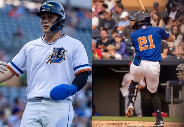 메이저리그 복귀를 앞둔 김하성이 트리플A 경기에 출전해 5출루에 성공했다. 사진은 탬파베이 레이스 산하 트리플A 더럼 불스에서 활약 중인 김하성의 모습. /사진=더럼 불스 인스타그램 캡처