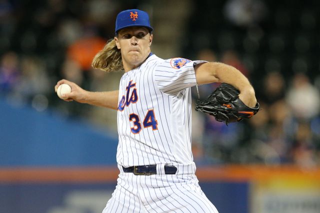 과거 뉴욕 메츠의 에이스로 활약했던 노아 신더가드가 시카고 화이트삭스와 마이너리그 계약을 체결했다. 사진은 메츠에서 활약할 당시 신더가드의 모습. /사진=로이터