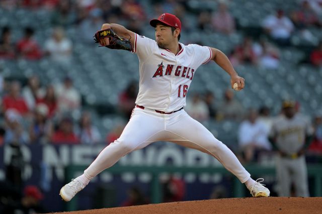 LA에인절스 기쿠치 유세이가 올시즌 최고의 투구로 3승을 챙겼다. 사진은 에인절스에서 활약 중인 기쿠치의 모습. /사진=로이터