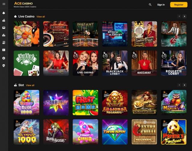 종합 게임·엔터테인먼트 기업 미투온이 스테이블코인 기반 온라인 카지노 플랫폼 '에이스카지노'(ACE CASINO)를 정식 출시하며 글로벌 시장 공략에 나섰다. 사진은 에이스카지노 플랫폼 화면. /사진=미투온 제공