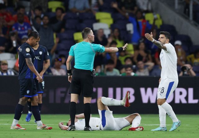 알 힐랄이 파추카를 잡고 아시아 축구연맹 소속 팀 중 유일하게 16강에 진출했다. 사진은 27일(한국시각) 미국 테네시주 내슈빌 지오디스 파크에서 열린 2025 국제축구연맹(FIFA) 클럽월드컵 F조 조별리그 3차전의 모습. /사진=로이터