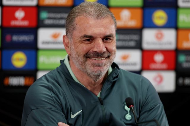 엔제 포스테코글루 감독이 미국 프로축구팀 LAFC의 관심을 받고 있다. 사진은 토트넘 홋스퍼의 사령탑을 맡았던 포스테코글루 감독의 모습. /사진=로이터