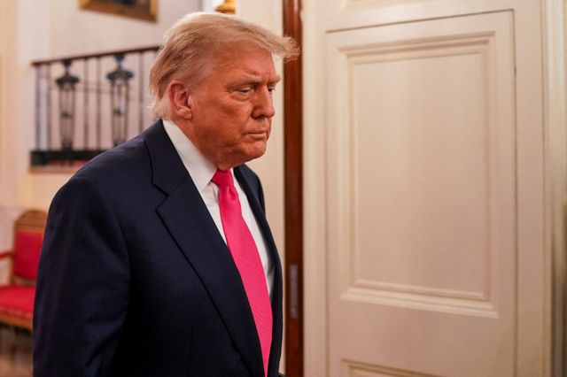 도널드 트럼프 미국 대통령이 중국과 무역 협정을 체결했다고 전했다. 사진은 트럼프 대통령이 지난 26일(현지시각) 미국 워싱턴D.C 백악관에서 열린 행사에 참석한 모습. /사진=로이터 