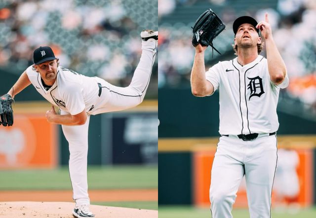 LG트윈스에서 활약했던 디트릭 엔스가 데뷔 8년 만에 첫 선발승을 챙겼다. 사진은 디트로이트 타이거즈에서 활약 중인 엔스의 모습. /사진=디트로이트 타이거즈 인스타그램 캡처