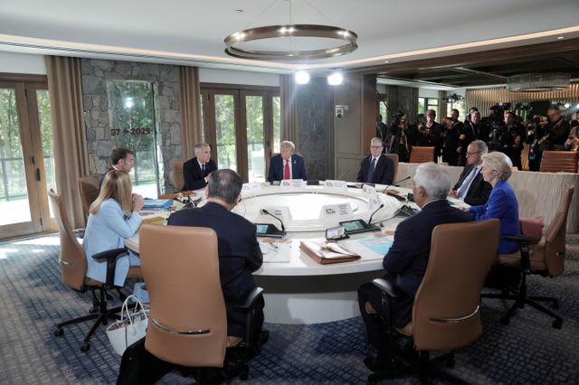 사진은 지난 16일(현지시각) 캐나다 앨버타주 캐내내스키스에서 열린 주요 7개국(G7) 정상회의. /사진=로이터