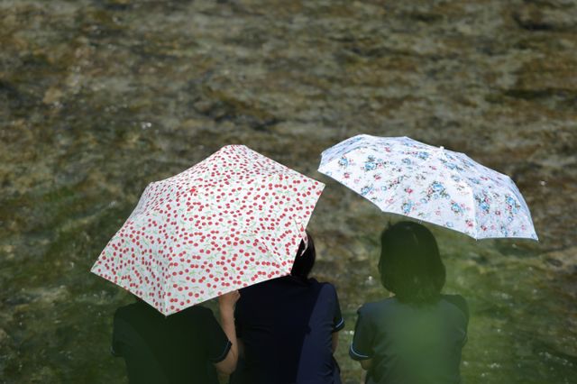 30일 낮 기온이 최고 35도까지 오를 전망이다. 사진은 지난 26일 오후 서울 청계광장에서 양산을 쓴 시민들이 올해 마지막 봄을 즐기는 모습. /사진=뉴스1고 있다. 기상청은 내일과 모레 동쪽 지방을 중심으로 요란한 소나기가 지나가고 주 후반에는 30도 안팎의 더위가 나타날 것으로 예보했다. 2025.5.26/뉴스1 Copyright © 뉴스1. All rights reserved. 무단 전재 및 재배포, AI학습 이용 금지. /사진=(서울=뉴스1) 신웅수 기자