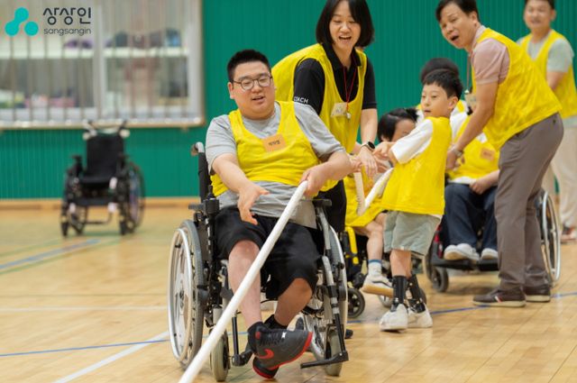 지난 28일 상상인그룹과 SK행복나눔재단이 함께 진행하는 '휠체어 운동 페스티벌'이 성황리에 마무리됐다. /사진=상상인그룹
