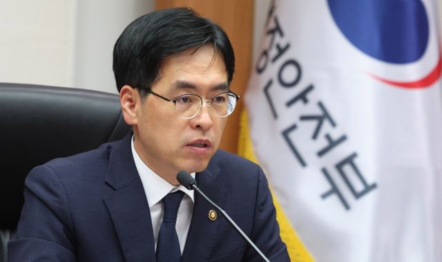 김민재 행정안전부 차관이 30일 서울 여의도 국회 행정안전위원회 전체회의에서 경찰국을 폐지하겠다고 밝혔다. 사진은 지난 27일 김 차관이 서울 종로구 정부서울청사에서 열린 '제4회 중앙지방정책협의회'에서 발언하는 모습. /사진=뉴시스