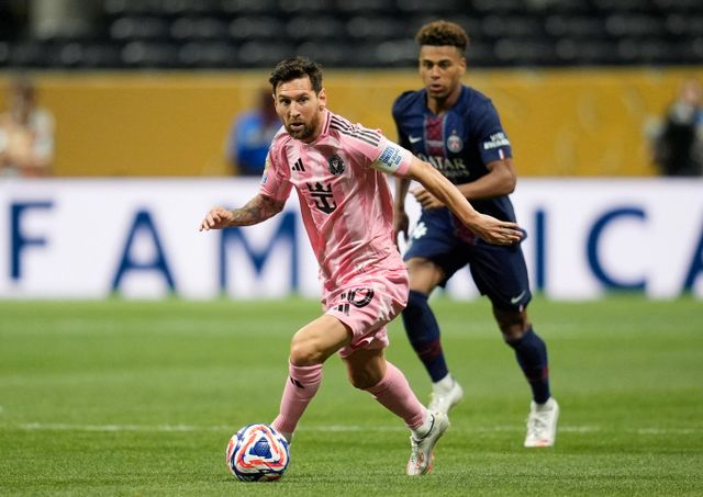 파리 생제르맹(PSG)이 인터 마이애미를 꺾고 8강 진출에 성공했다. 사진은 30일 열린 PSG와의 경기에 출전한 마이애미 리오넬 메시의 모습. /사진=로이터 