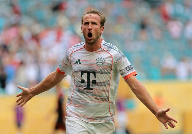 바이에른 뮌헨이 플라멩구를 꺾고 클럽월드컵 8강 진출에 성공했다. 사진은 30일 열린 플라멩구와의 경기에 출전한 뮌헨 해리 케인의 모습. /사진=로이터 