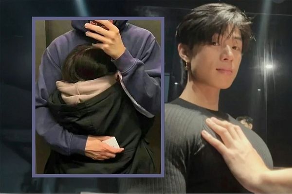 외롭고 힘든 여성을 안아주는 이른바 '맨맘'이 중국에서 인기다. 사진은 외로운 여성을 안아주는 '맨맘'의 모습. /사진=SCMP 캡처