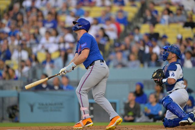 피트 알론소가 멀티 홈런으로 뉴욕 메츠의 승리를 견인했다. 사진은 5일(한국시각) LA다저스의 경기에서 멀티홈런을 터트린 알론소의 모습. /사진=로이터
