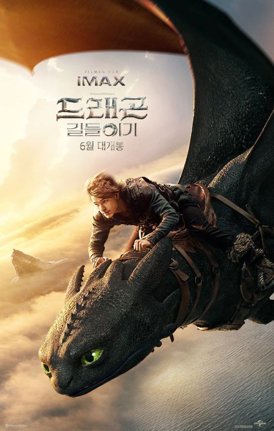 인기 애니메이션을 실사 영화한 드래곤 길들이기가 오는 6일 한국에서 전세계 최초로 개봉 한다. 사진은 드림웍스 애니메이션 실사 영화 드래곤길들이기 포스터 이미지. /사진=드래곤 길들이기 포스터 캡처
