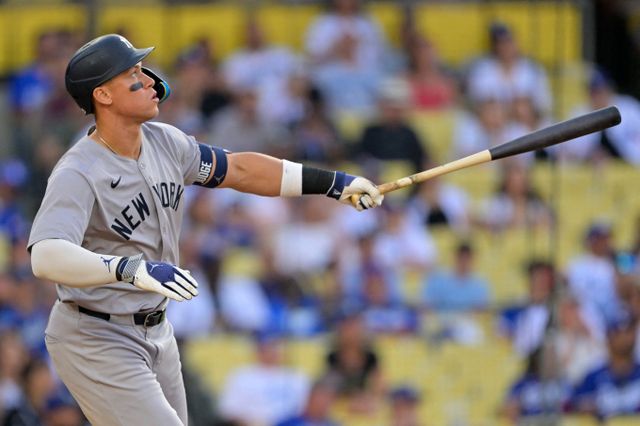 애런 저지가 7경기 만에 홈런포를 재가동했다. 사진은 뉴욕 양키스에서 활약 중인 저지의 모습. /사진=로이터