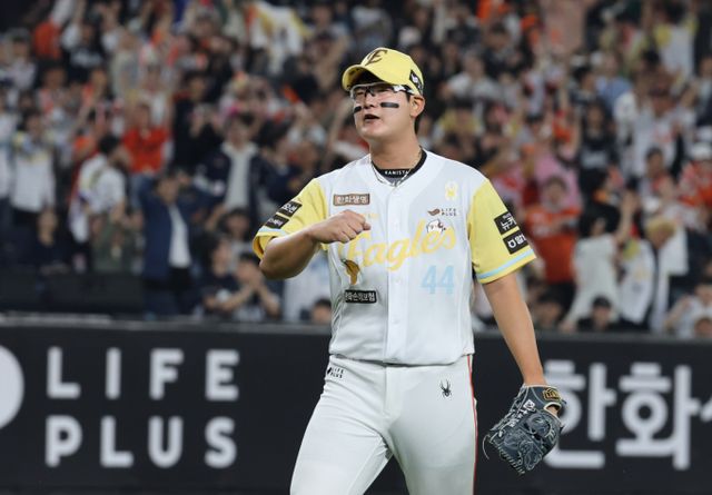 한화 이글스 김서현이 2025 올스타전 팬 투표 전체 1위를 차지했다. 사진은 한화에서 활약 중인 중인 김서현의 모습. /사진=뉴스1 