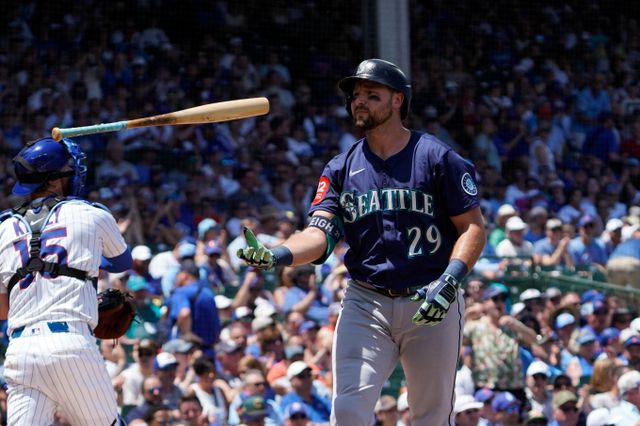 시애틀 매리너스 포수 칼 롤리가 시즌 33호 홈런을 때렸다. 사진은 시애틀에서 활약 중인 롤리의 모습. /사진=로이터