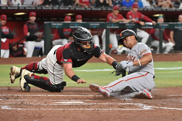 이정후의 소속팀 샌프란시스코가 애리조나 다이아몬드에 패하며 4연패를 당했다. 사진은 샌프란시스코에서 활약 중인 라파엘 데버스의 모습. /사진=로이터