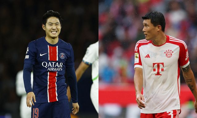 클럽월드컵 8강 대진이 확정된 가운데 코리언 더비가 성사됐다. 사진은 파리 생제르맹에서 활약한 이강인(왼쪽)과 뮌헨에서 활약한 김민재의 모습. /사진=로이터