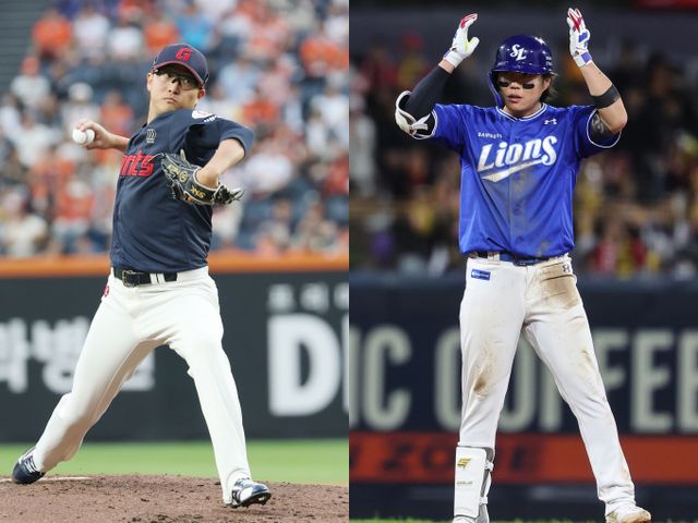 롯데 자이언츠 박세웅과 삼성 라이온즈 류지혁이 부상 대체 선수로 올스타전에 나선다. 롯데에서 활약 중인 박세웅(왼쪽)과 삼성에서 활약 중인 류지혁의 모습. /사진=뉴스1