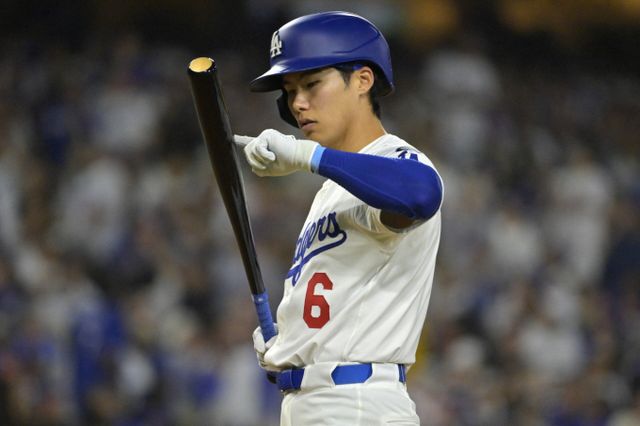 김혜성이 이틀 연속 대타로 출전했지만 팀의 연패를 끊지 못했다. /사진=로이터