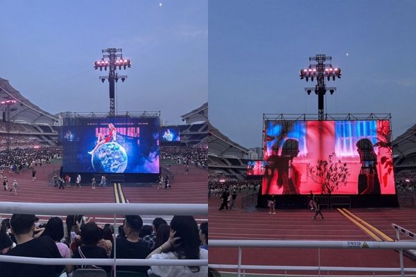 블랙핑크 콘서트를 방문한 일부 팬들이 좌석에 대한 불만을 토로했다. 사진은 블랙핑크 고양 콘서트 N3 구역 모습. /사진=엑스(X·옛 트위터) 캡처