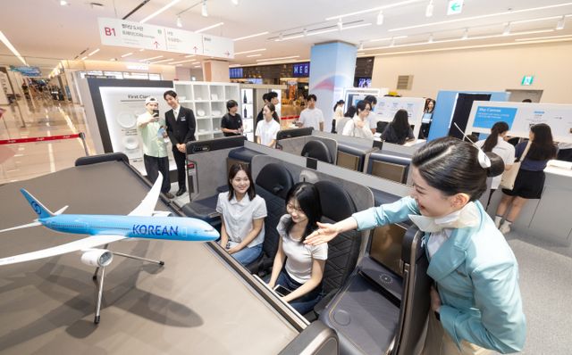 대한항공이 신규 CI를 컨셉으로 한 고객 참여형 팝업스토어를 운영한다. /사진=대한항공