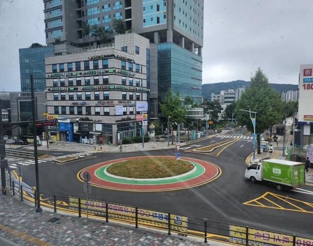 양평역 앞 회전교차로 완공